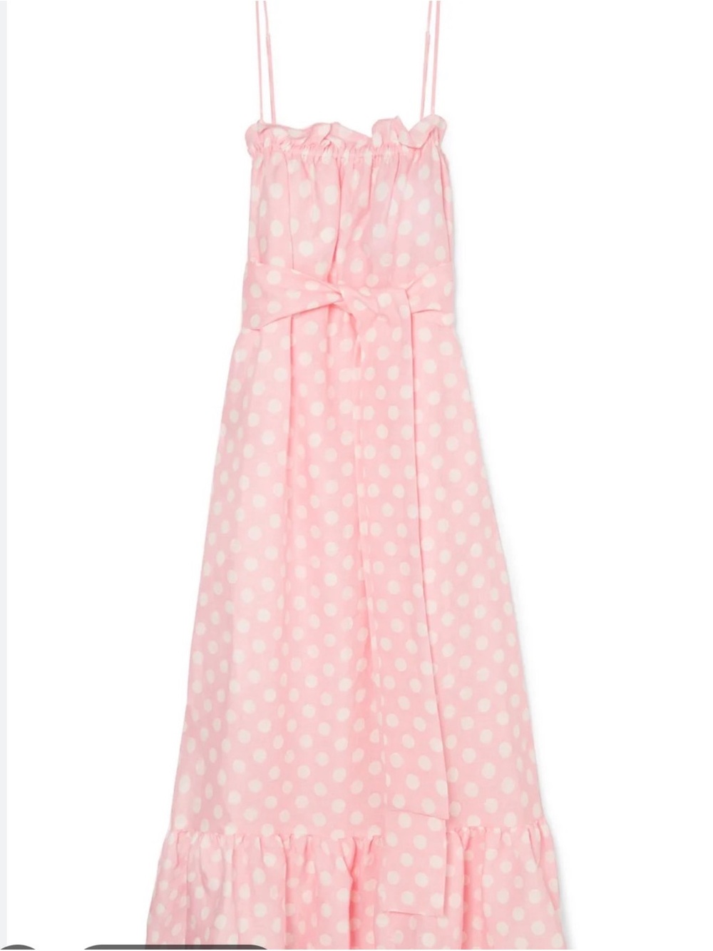 Lisa Marie Fernandez Pink Polka Dot Sundress